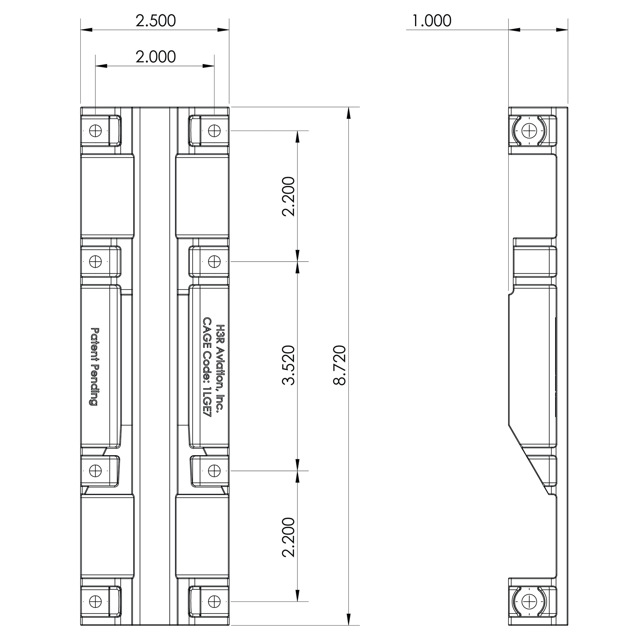 Extreme Duty Flat Surface Brackets