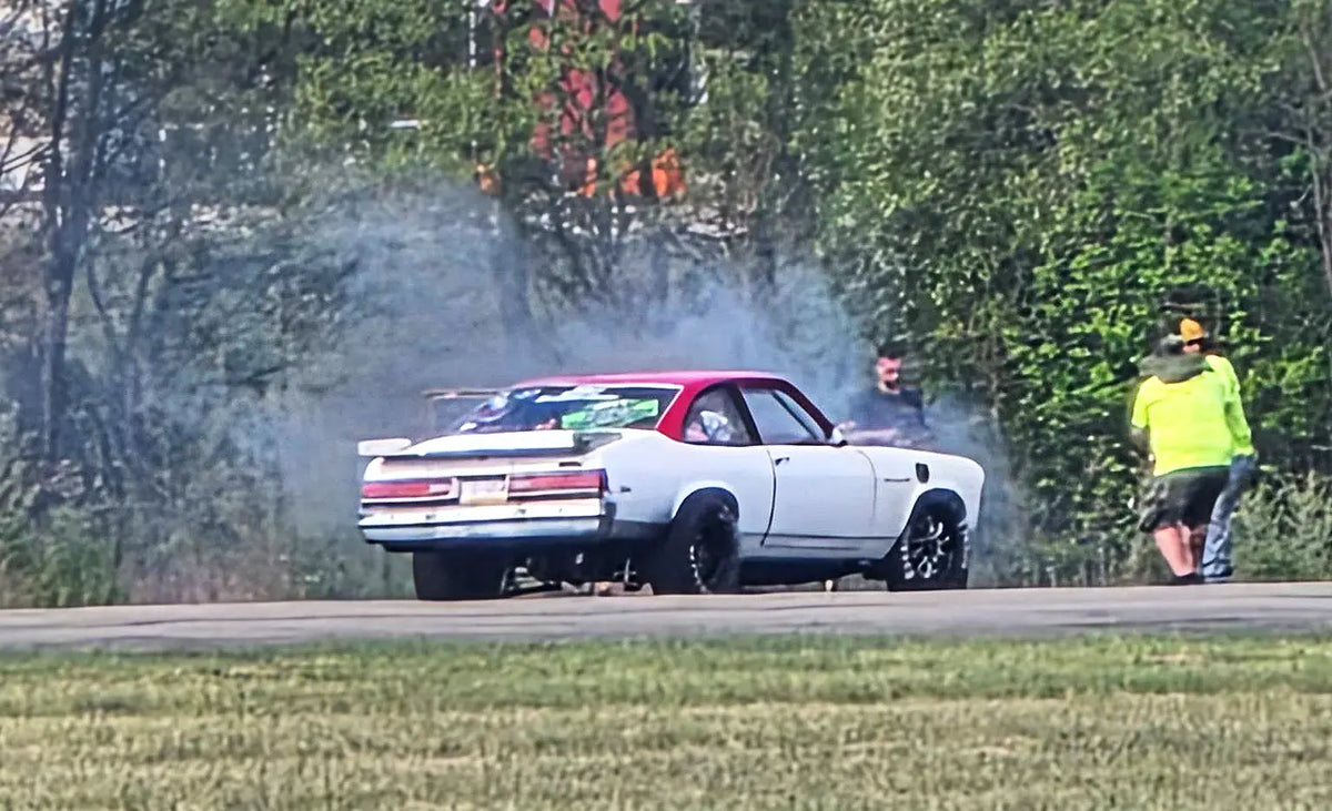 Fireball at the Finish Line. One Racer Was Ready.