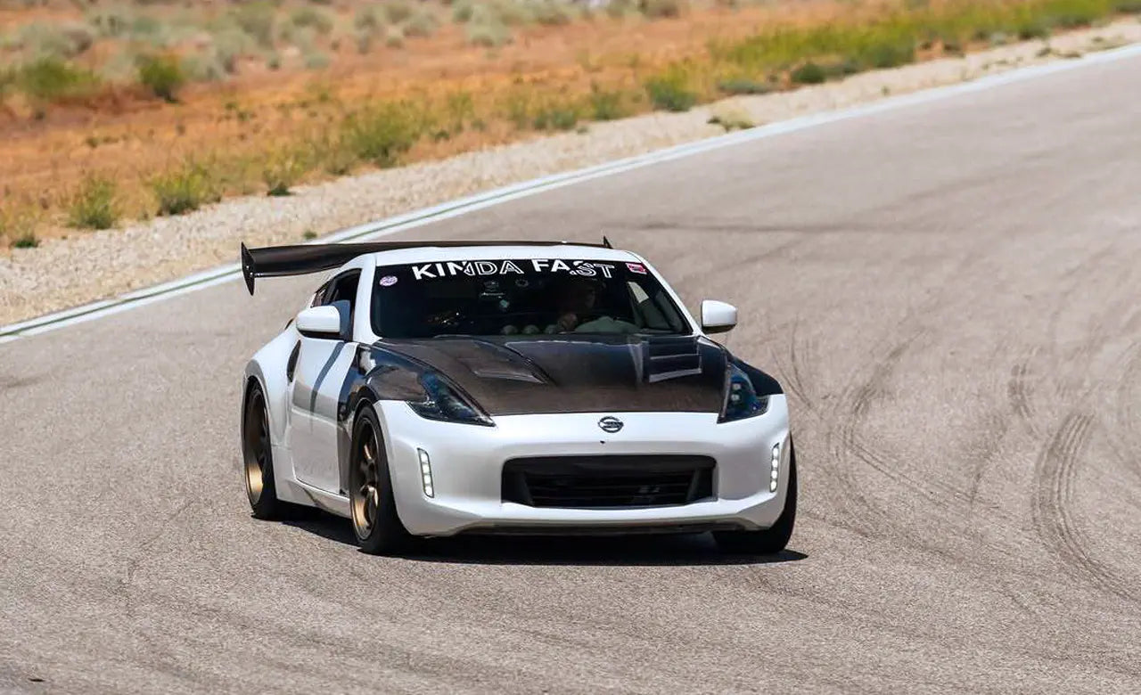 Nick had only seconds to save his modified 370Z