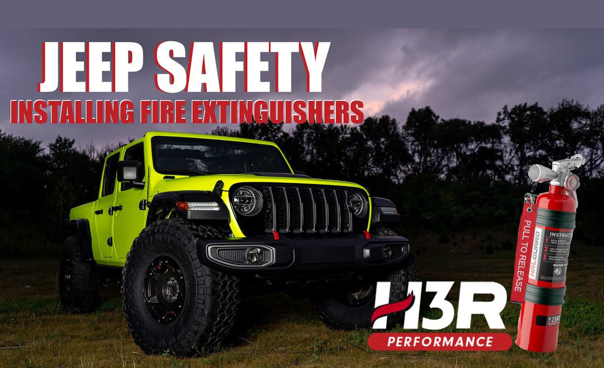 Installing Fire Extinguishers Jeep JL Wrangler & JT Gladiator H3R