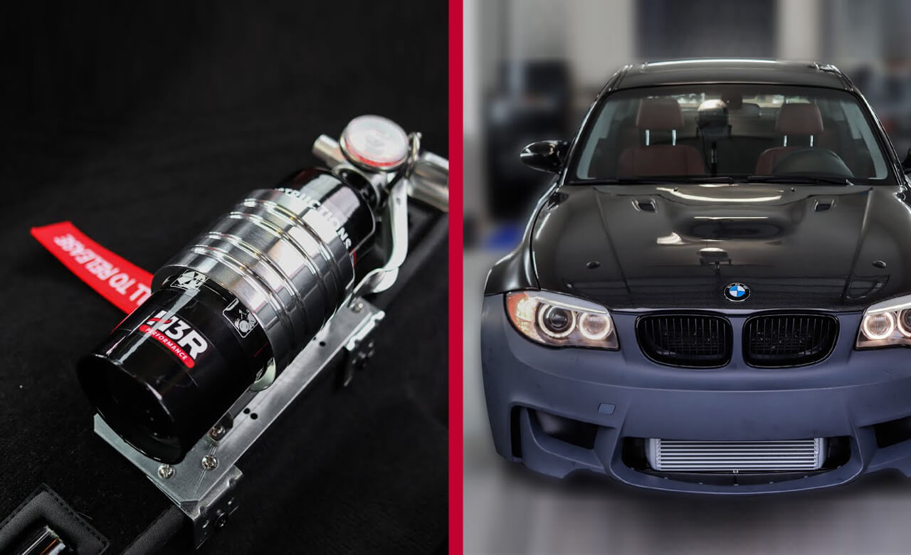 Billet Fire Extinguisher install in BMW 1-Series