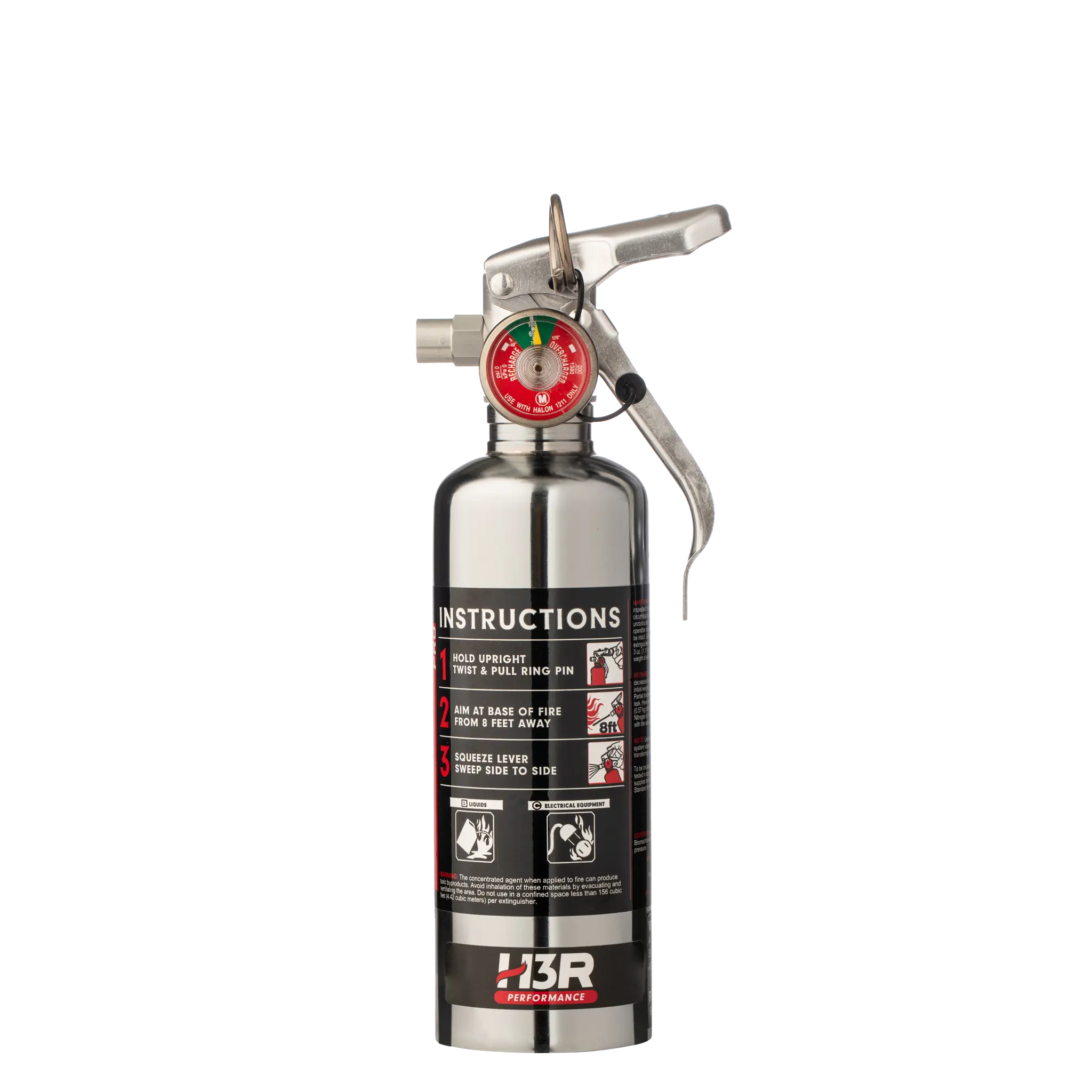 HalGuard PRO Halon Clean Agent Car Fire Extinguisher - 1.25 lb.