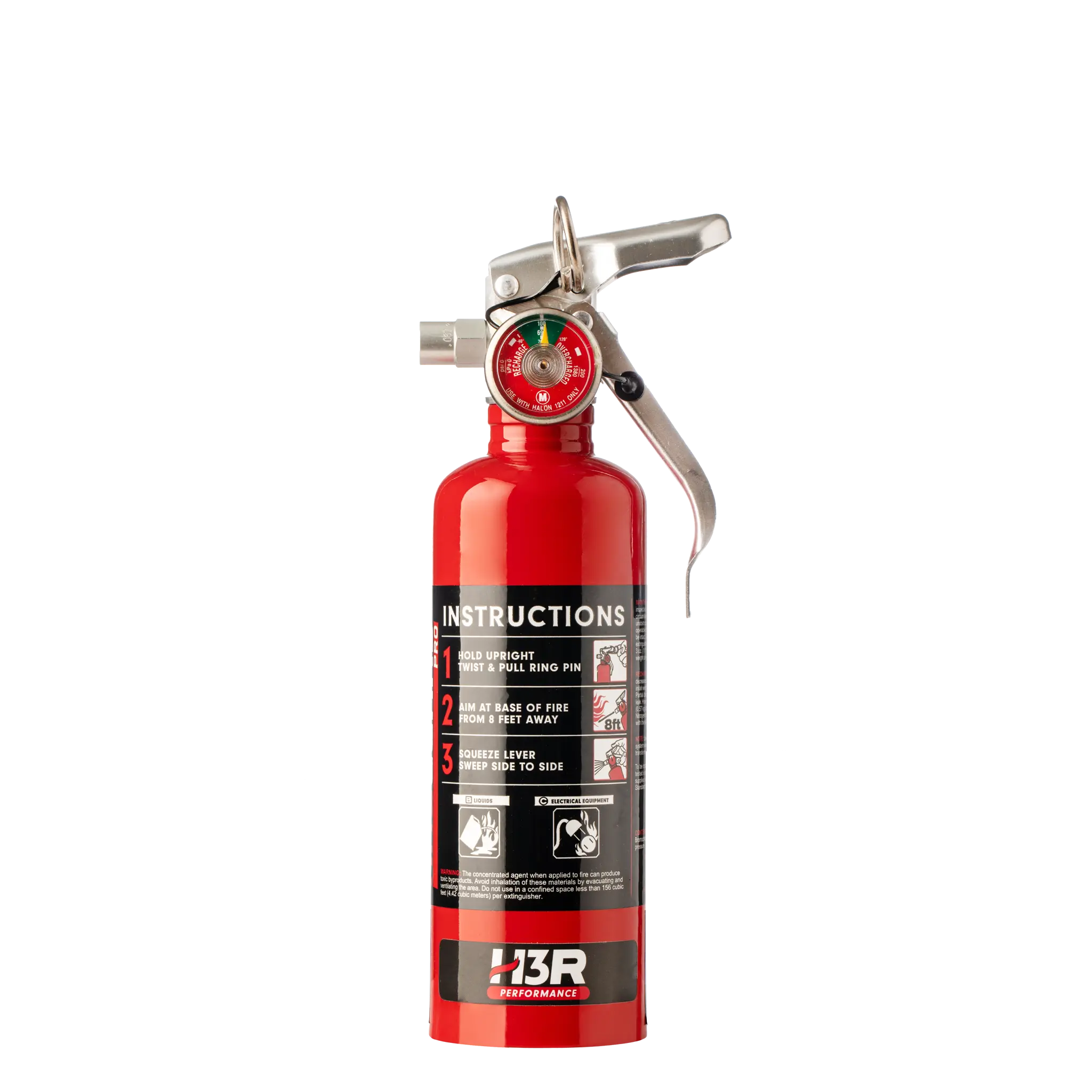 HalGuard PRO Halon Clean Agent Car Fire Extinguisher - 1.25 lb.