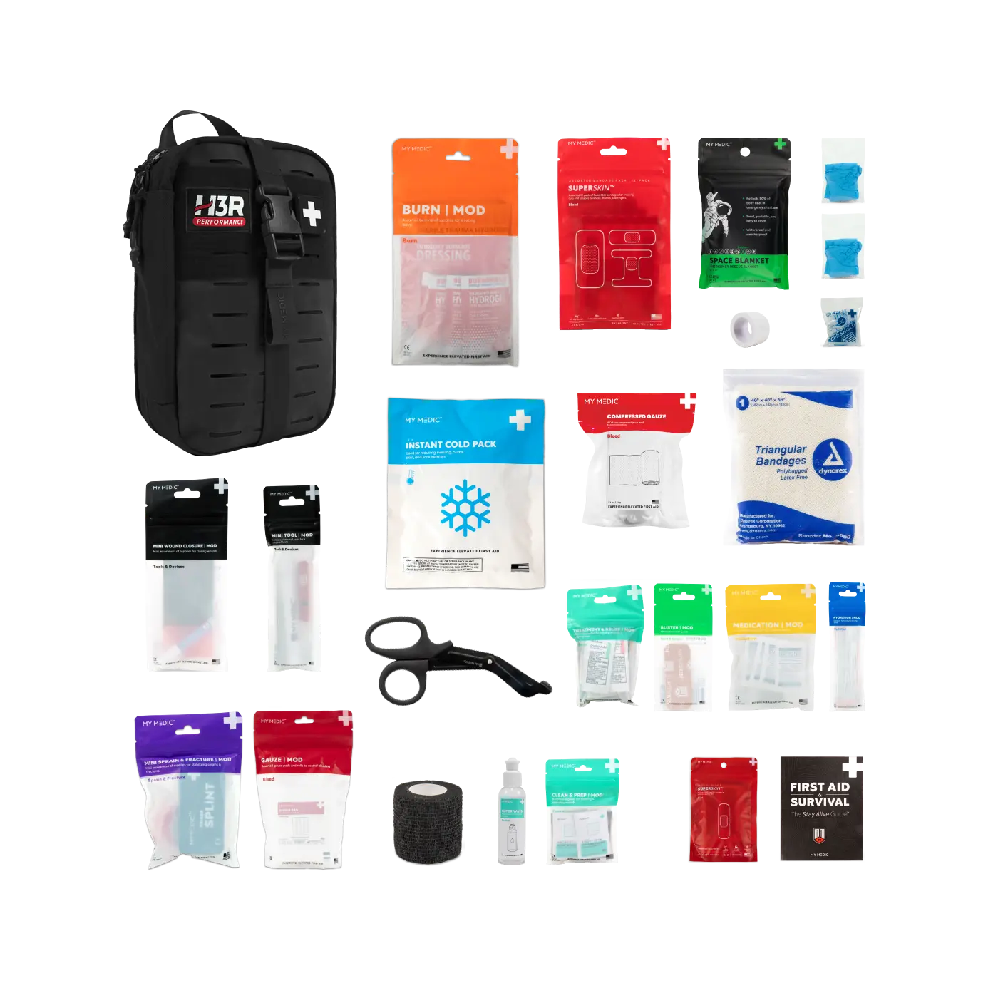 MyFAK Standard First Aid Kit by MyMedic (Black)