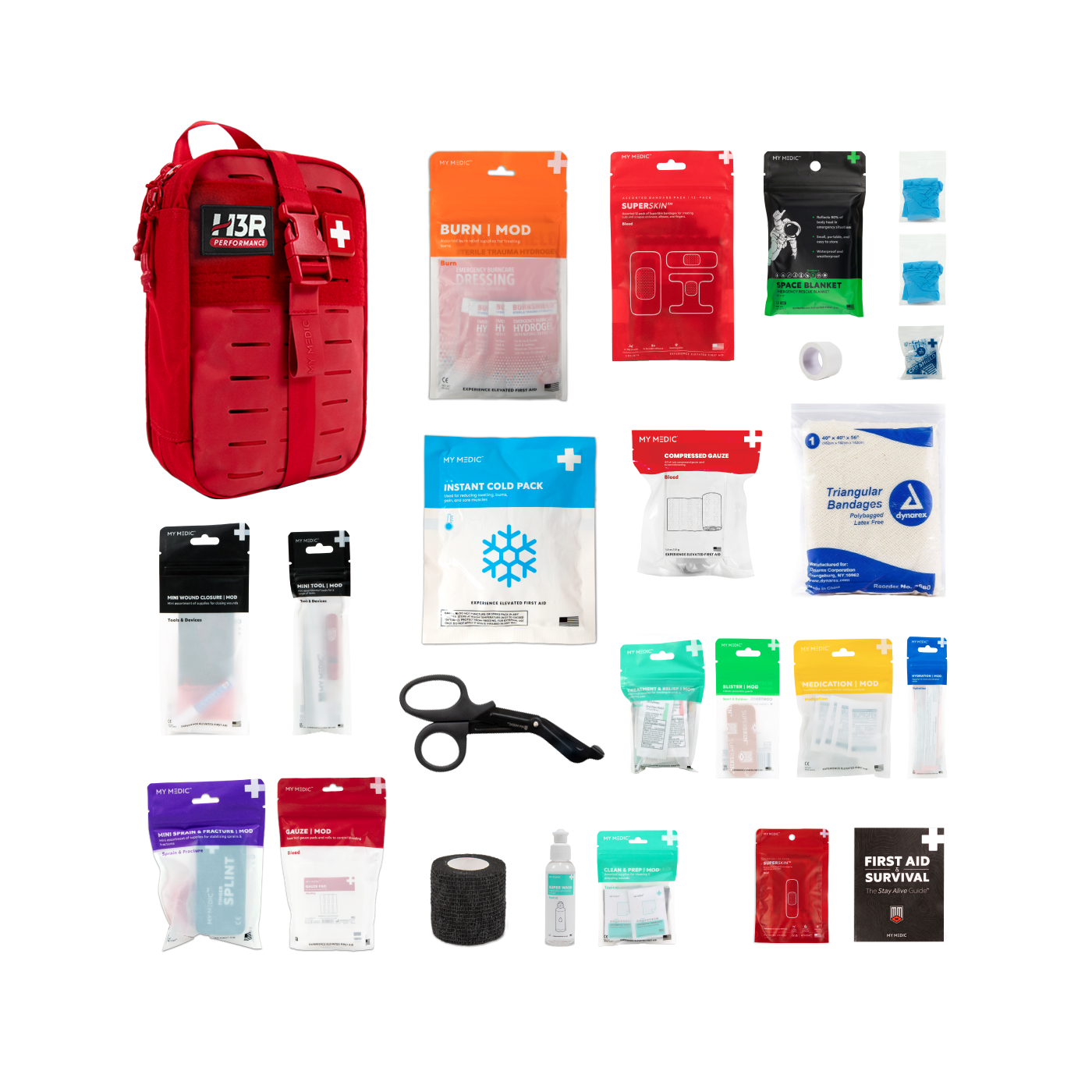 MyFAK Standard First Aid Kit by MyMedic (Red)