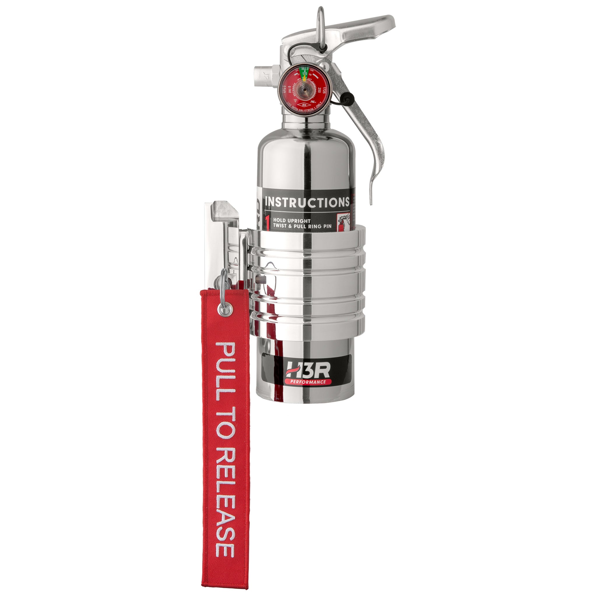 BB100P - Polished Finish Band Clamp for 1.0 & 1.4 lb. Extinguishers