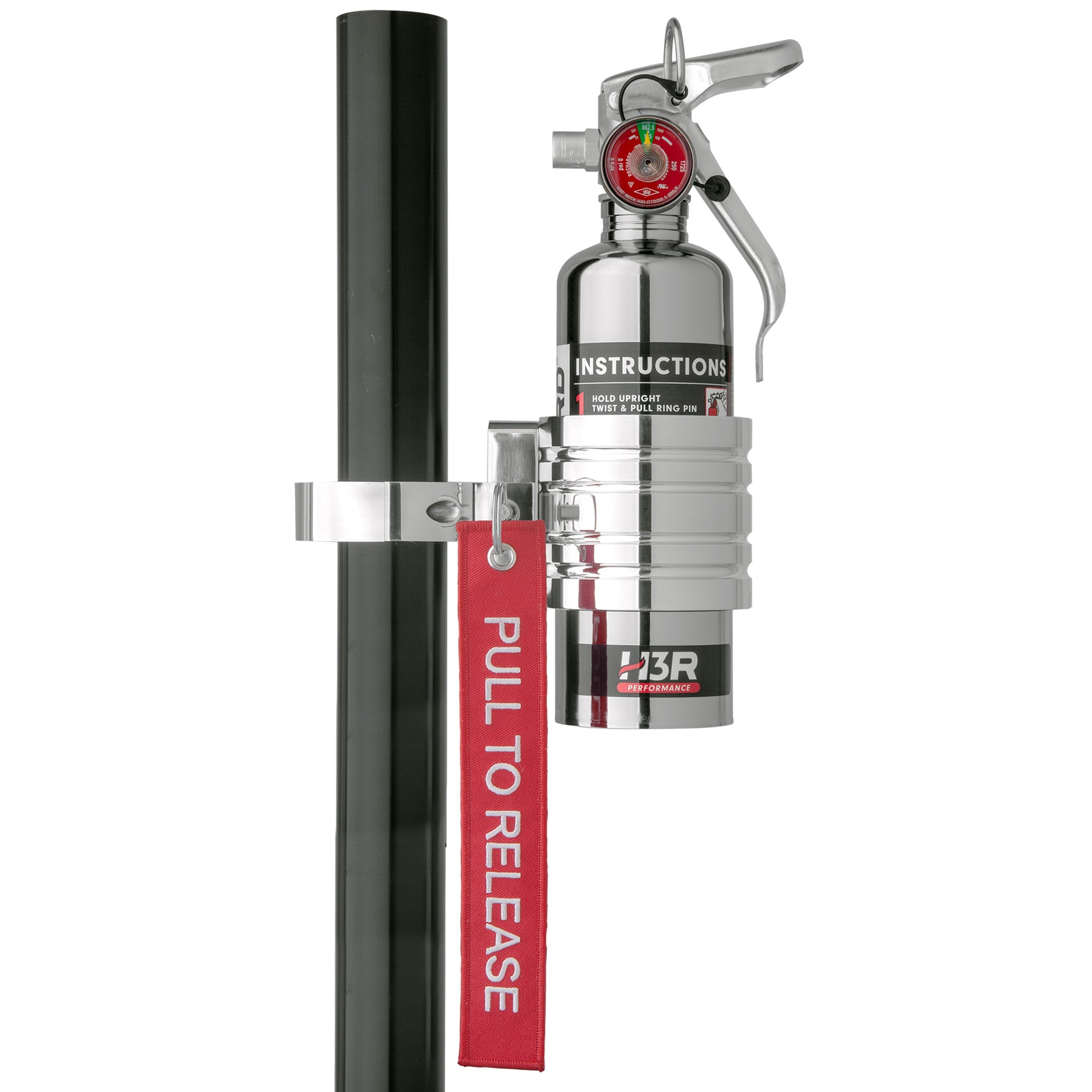BB100P - Polished Finish Band Clamp for 1.0 & 1.4 lb. Extinguishers