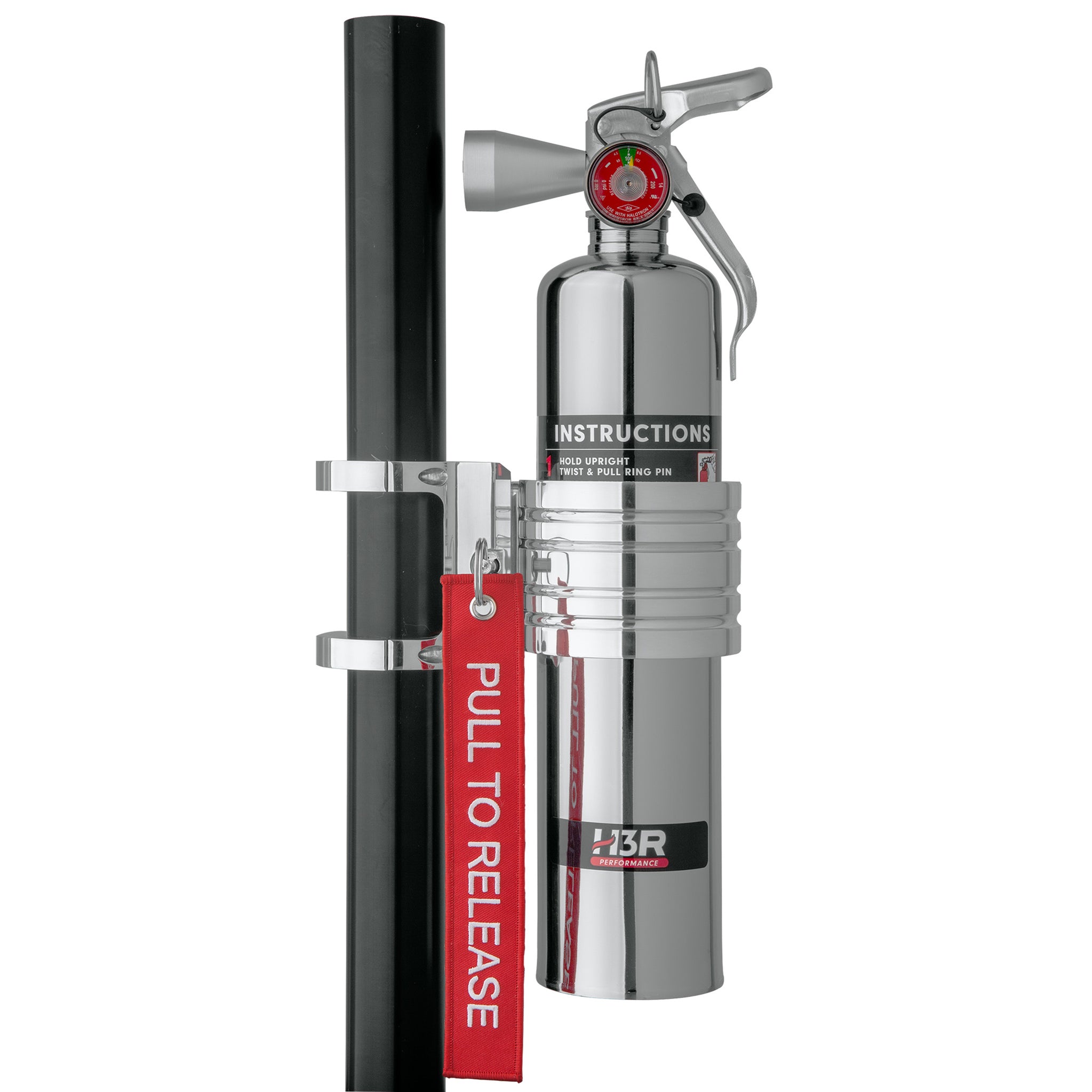 BB250P - Polished Finish Band Clamp for 2.5 lb. Extinguishers