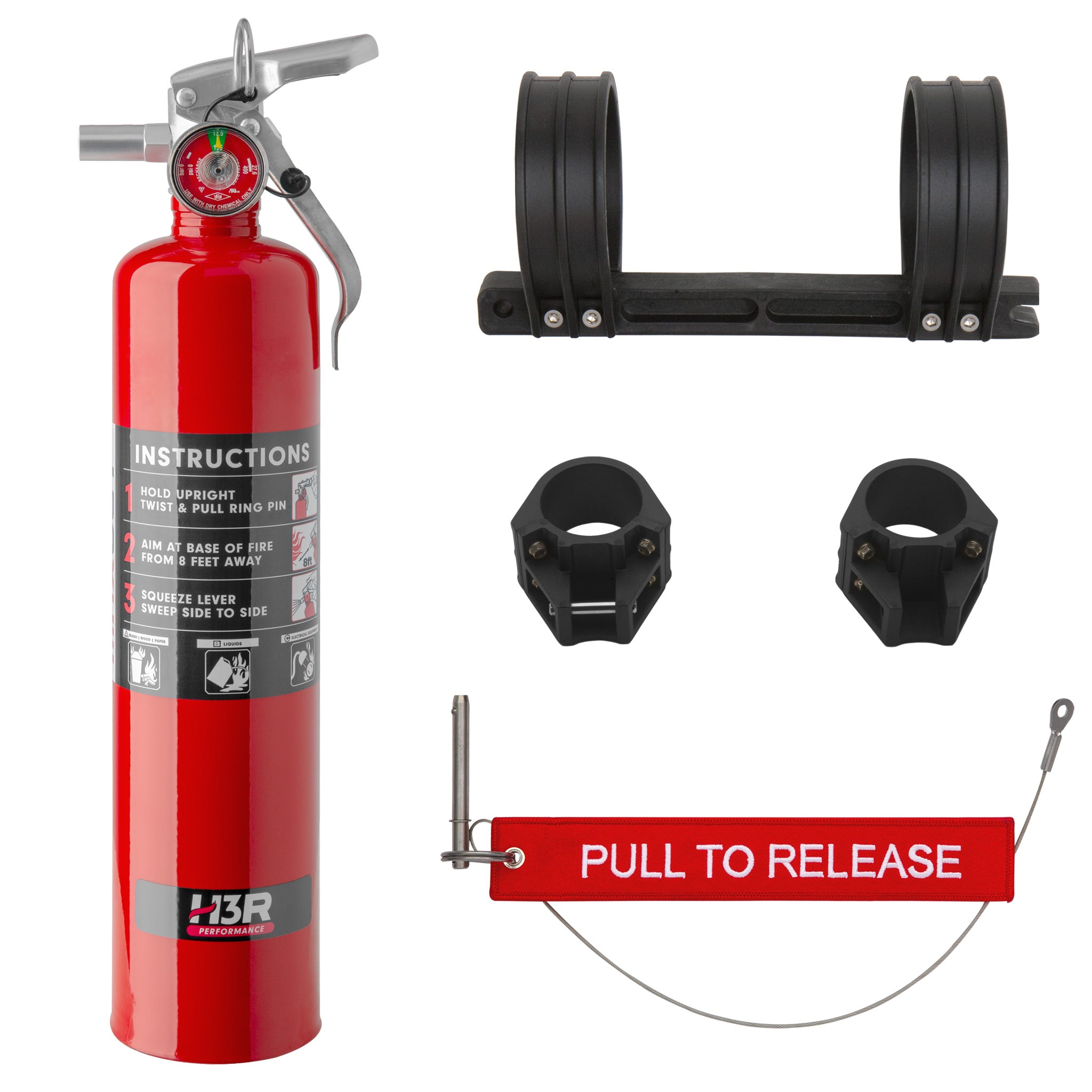 MX250RXPR - 2.5 lb. Red MaxOut Fire Extinguisher kit for Polaris RZR