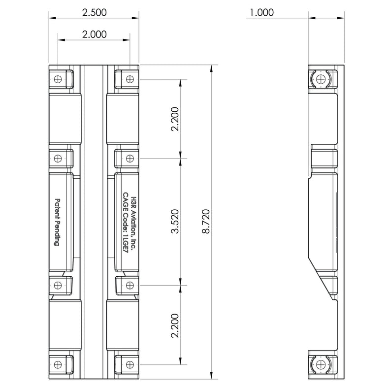 Extreme Duty Flat Surface Brackets