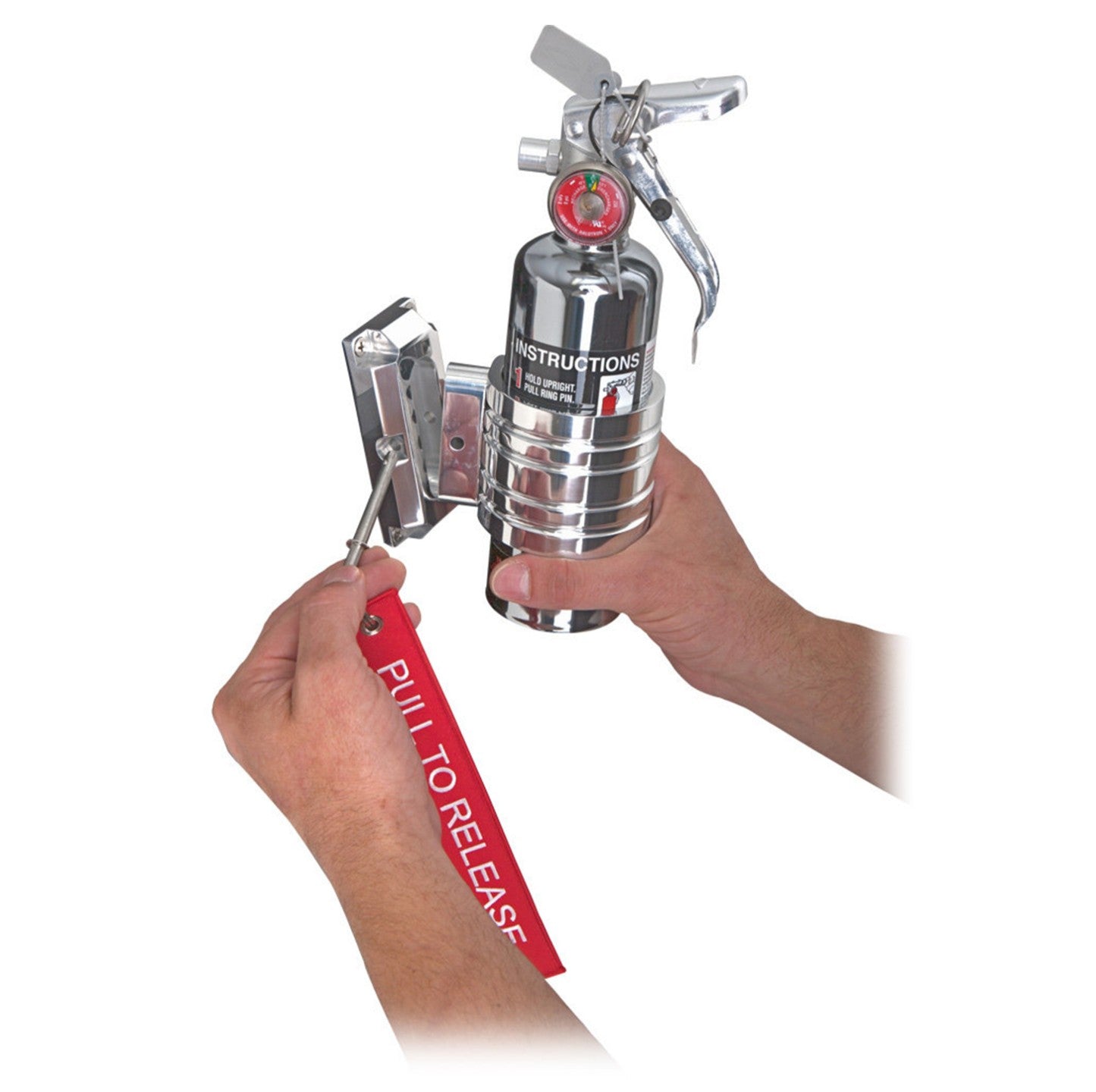 BB100P - Polished Finish Band Clamp for 1.0 & 1.4 lb. Extinguishers